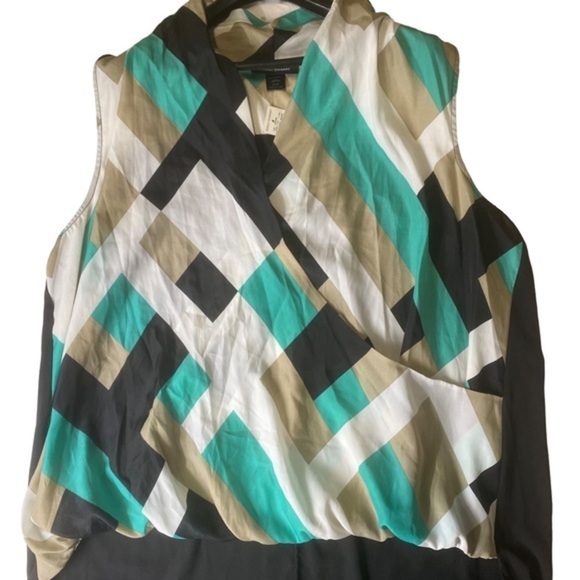 Ashley Stewart Women’s Blouse Plus Size Sleeveless Multicolor Size‎ 22/24 - Picture 11 of 16